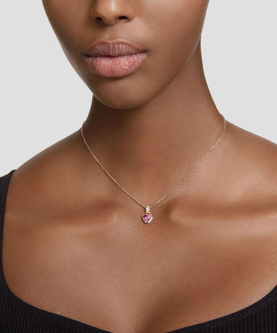 Swarovski Collar Con Dije En Forma De Corazón Y Cristal Stilla Mujer