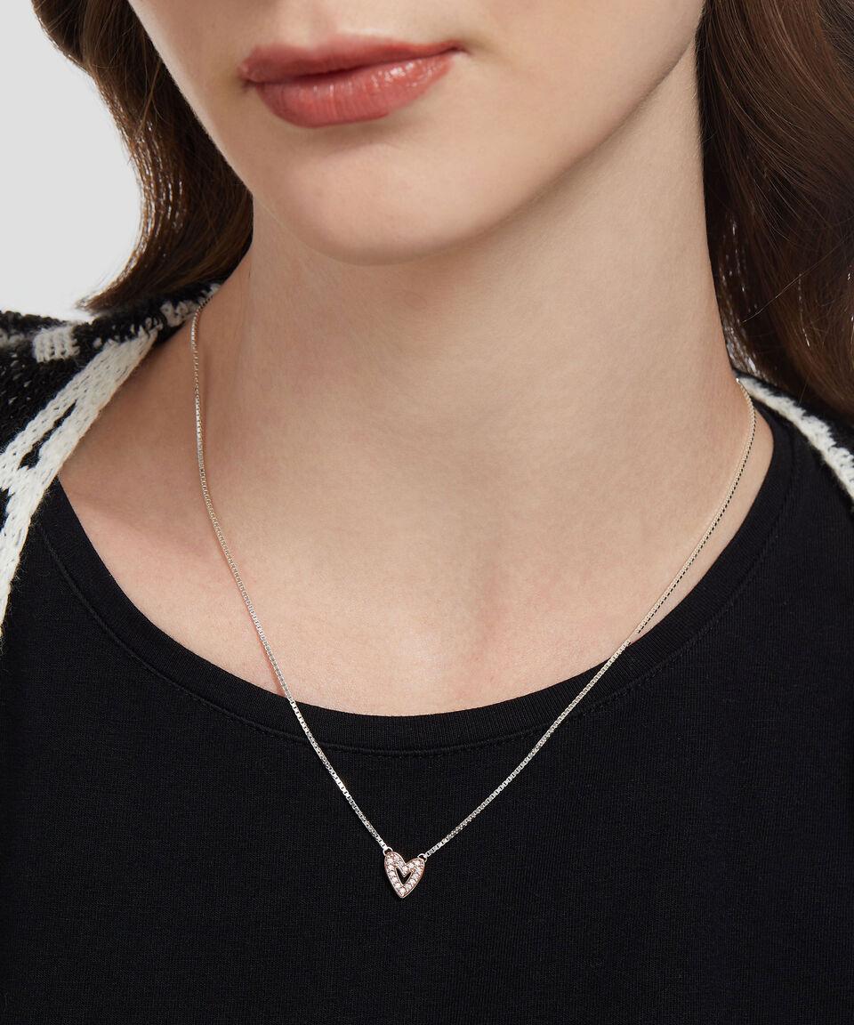 Pandora Collar Corazón En Plata .925 Con Zirconias Mujer