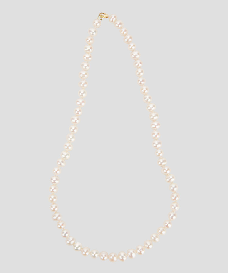Pearl City Collar En Oro Amarillo De 14 Kilates Con Perlas Mujer
