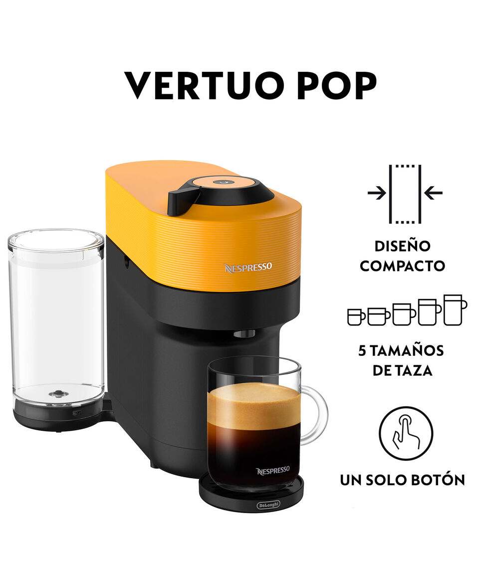 Nespresso Combo Cafetera Nespresso Vertuo Pop Amarillo