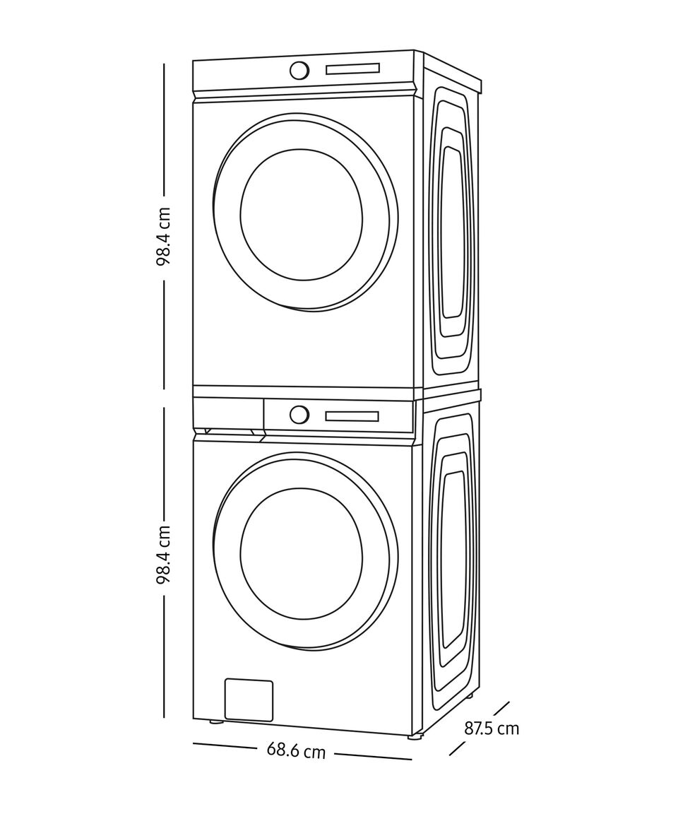 Samsung Combo De Lavadora Bespoke 26 Kg + Secadora Bespoke 24 Kg Gas Natural (convertible A Gas LP) Carga Frontal
