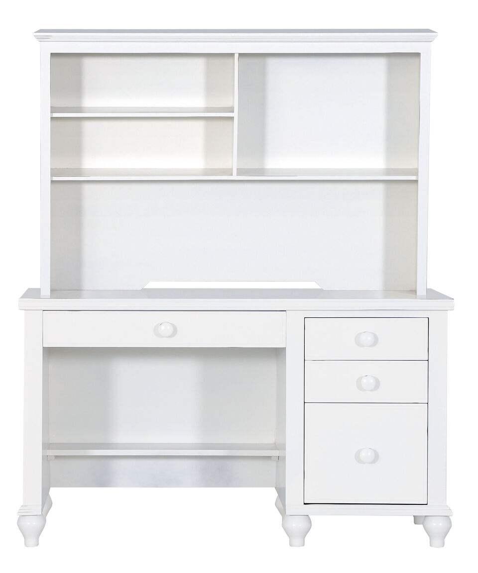 Del Toro Mu Copete De Escritorio Boston En MDF Blanco