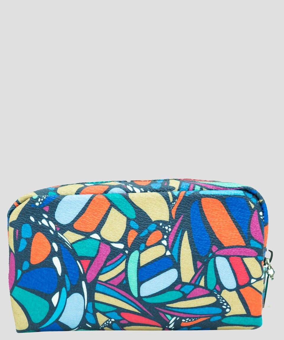 Pineda Covalin Cosmetiquera Multicolor Mariposa Abstracta Estampada Mujer