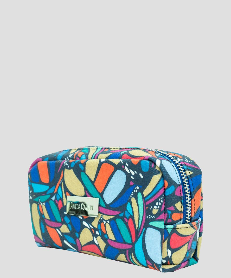 Pineda Covalin Cosmetiquera Multicolor Mariposa Abstracta Estampada Mujer
