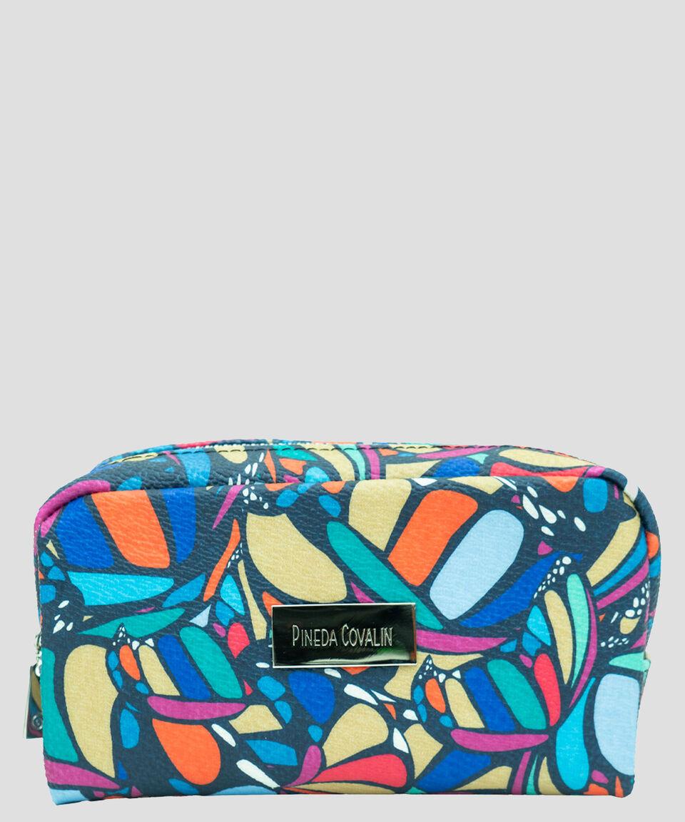 Pineda Covalin Cosmetiquera multicolor Mariposa Abstracta estampada Mujer