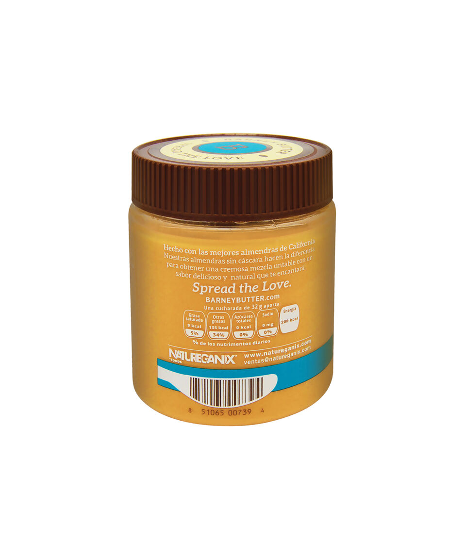 Barney Butter Crema De Almendras Suaves Sin Azúcar 284 G