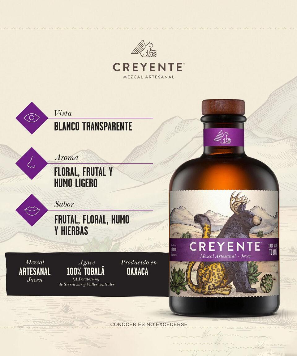 Creyente Mezcal Creyente Tobalá 750 Ml
