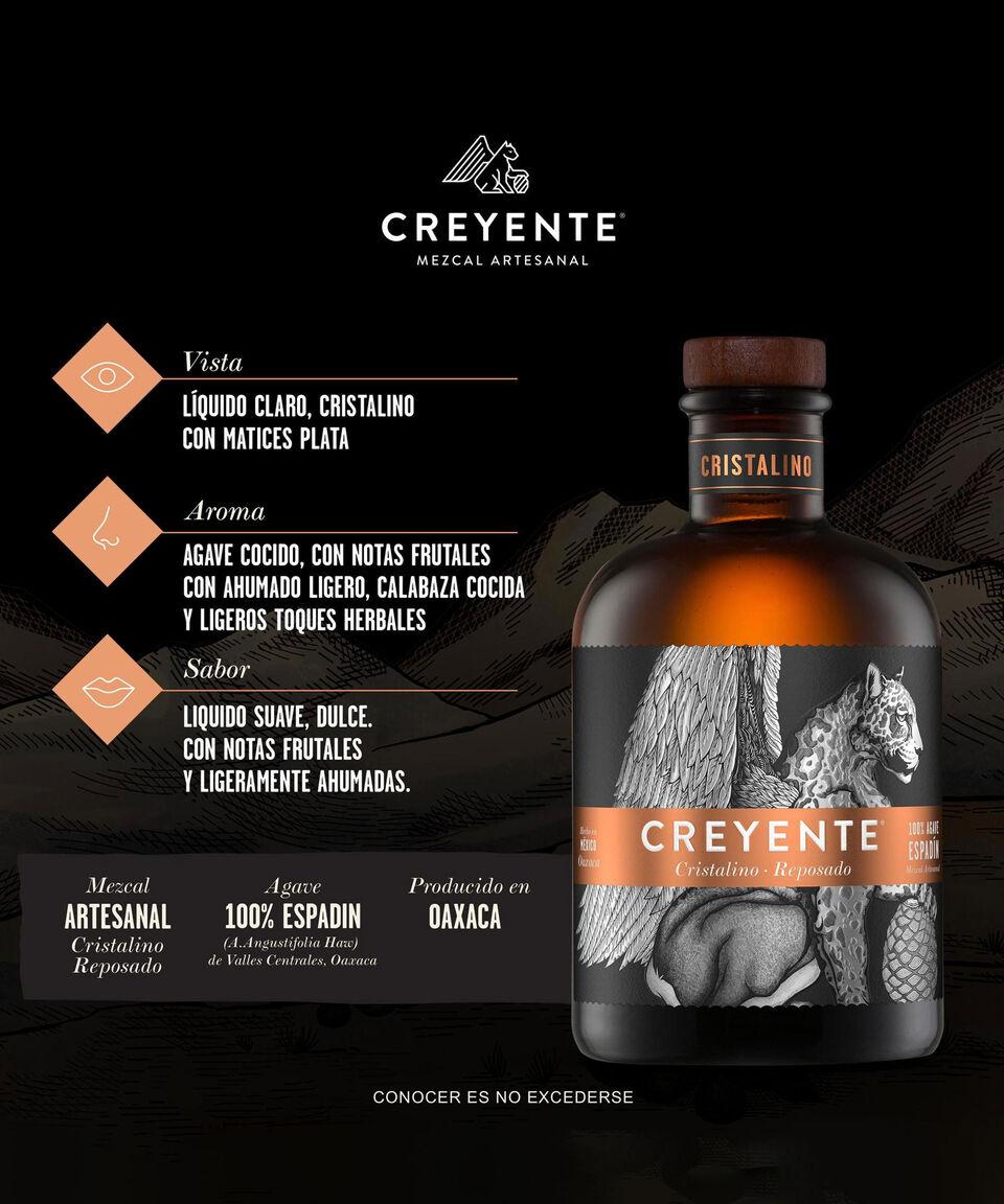 Creyente Mezcal Cristalino Espadín 750 Ml