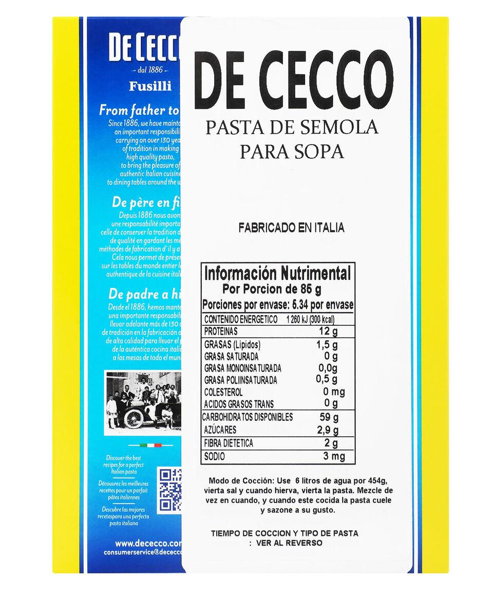 De Cecco Pasta Fusilli No. 34 454 G