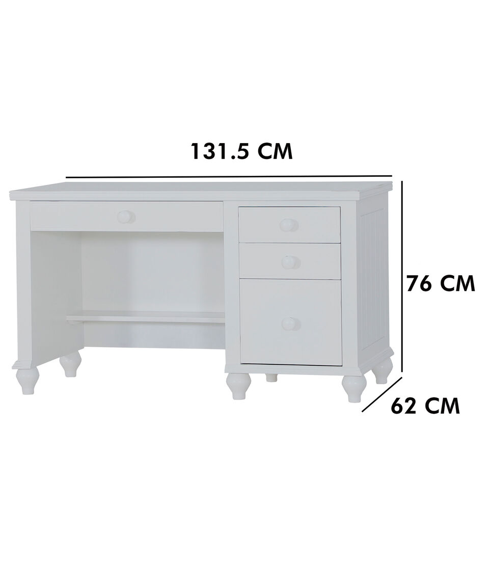 Del Toro Mu Escritorio Boston En MDF Blanco