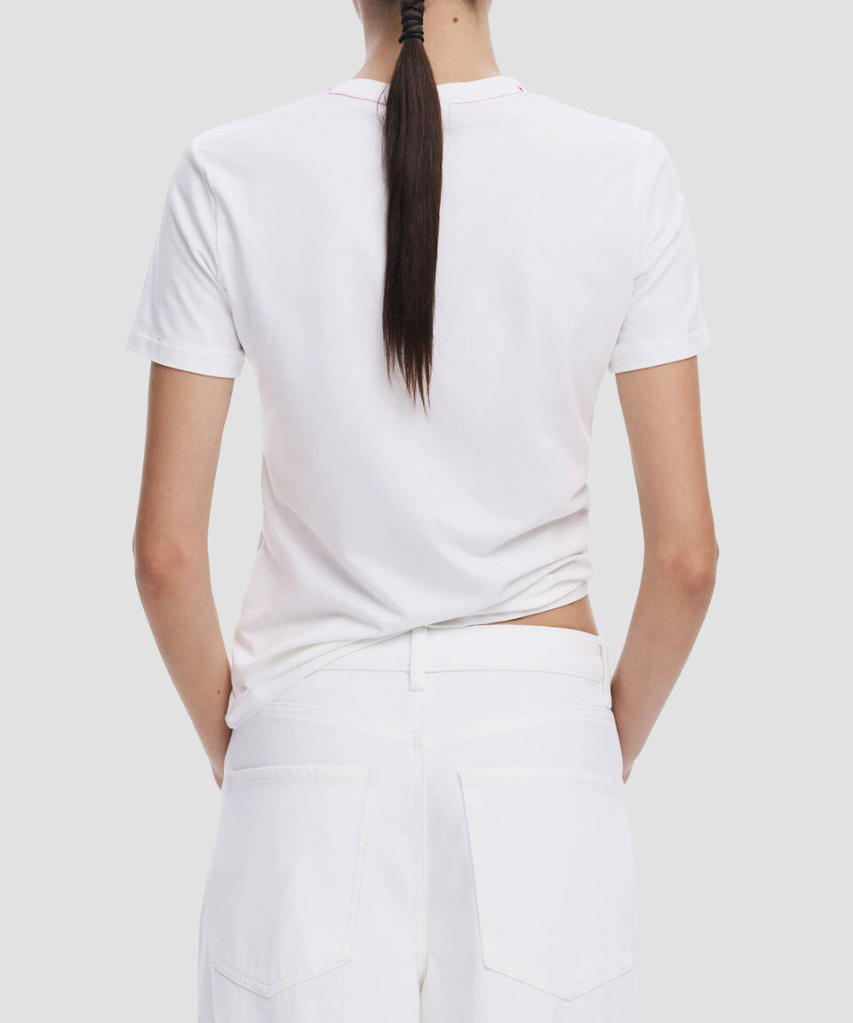 Desigual Camiseta Flor Grande Mujer