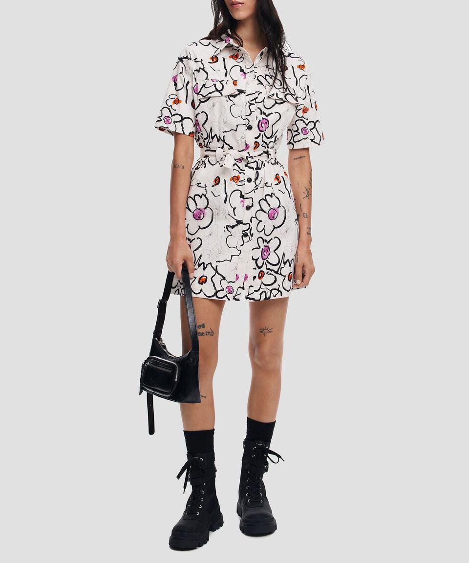 Desigual Vestido Corto Estampado Mujer