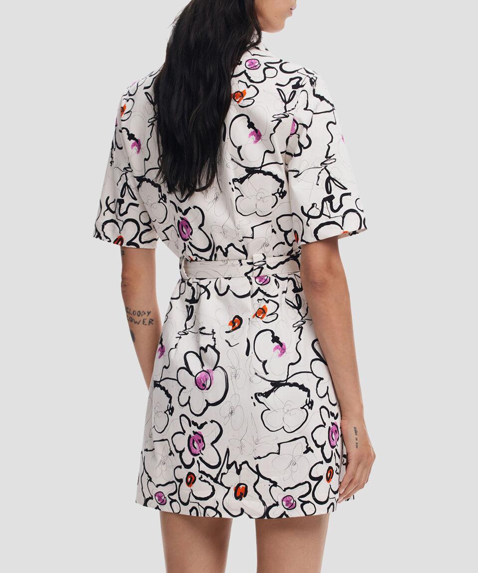 Desigual Vestido Corto Estampado Mujer