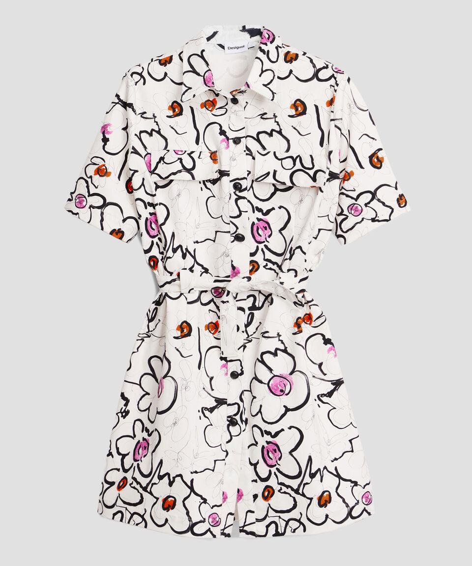 Desigual Vestido Corto Estampado Mujer