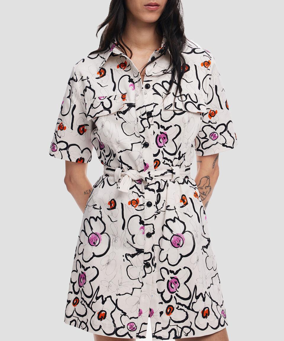 Desigual Vestido corto estampado Mujer