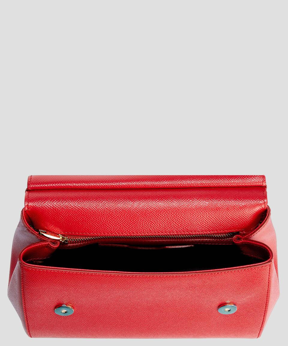 DOLCE & GABBANA Bolso Satchel Rojo En Piel Mujer
