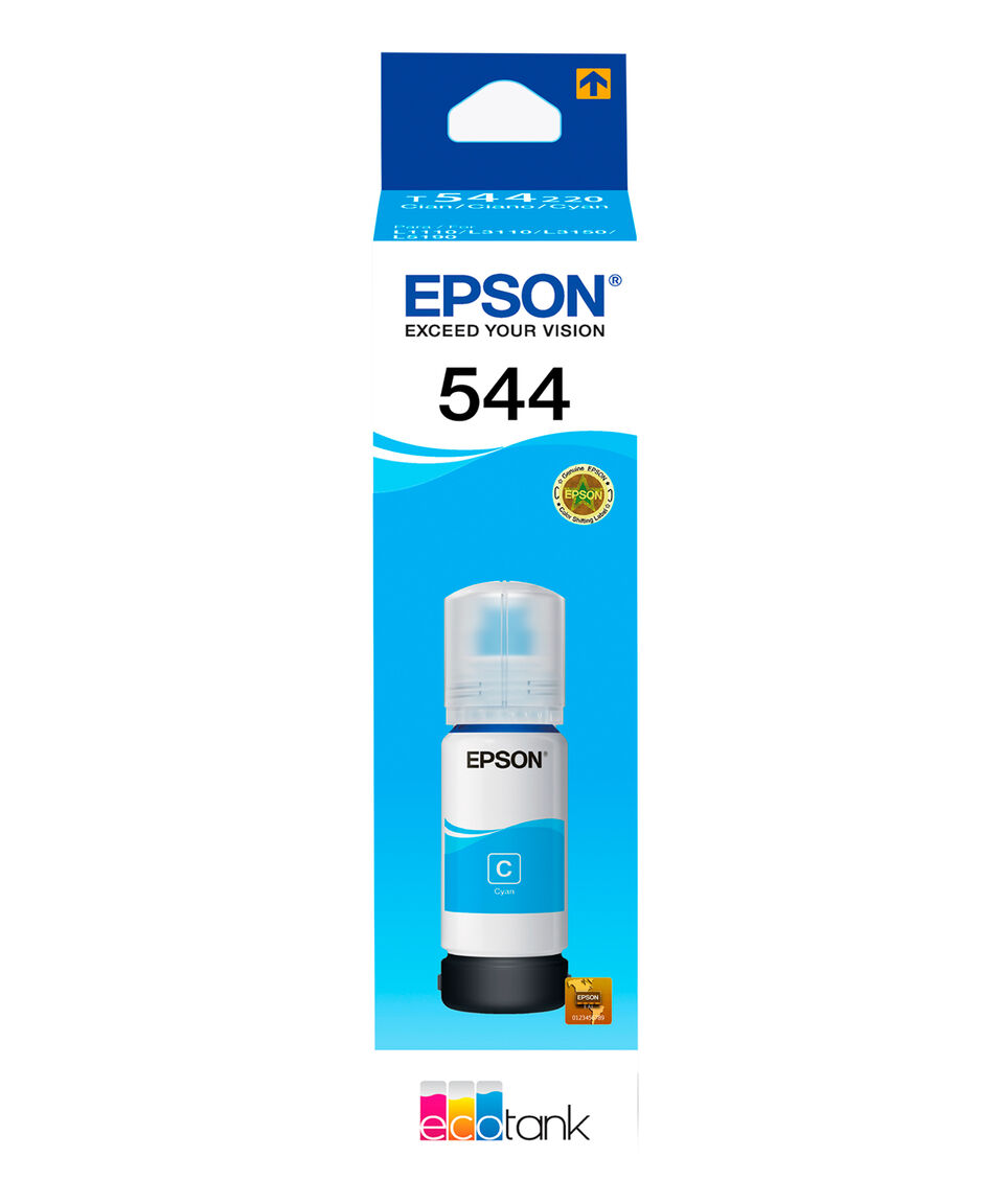 Epson Botella De Tinta 544 Cyan 65 Ml