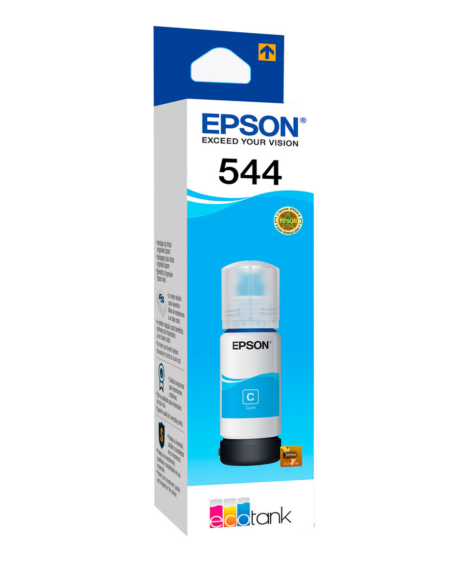 Epson Botella De Tinta 544 Cyan 65 Ml