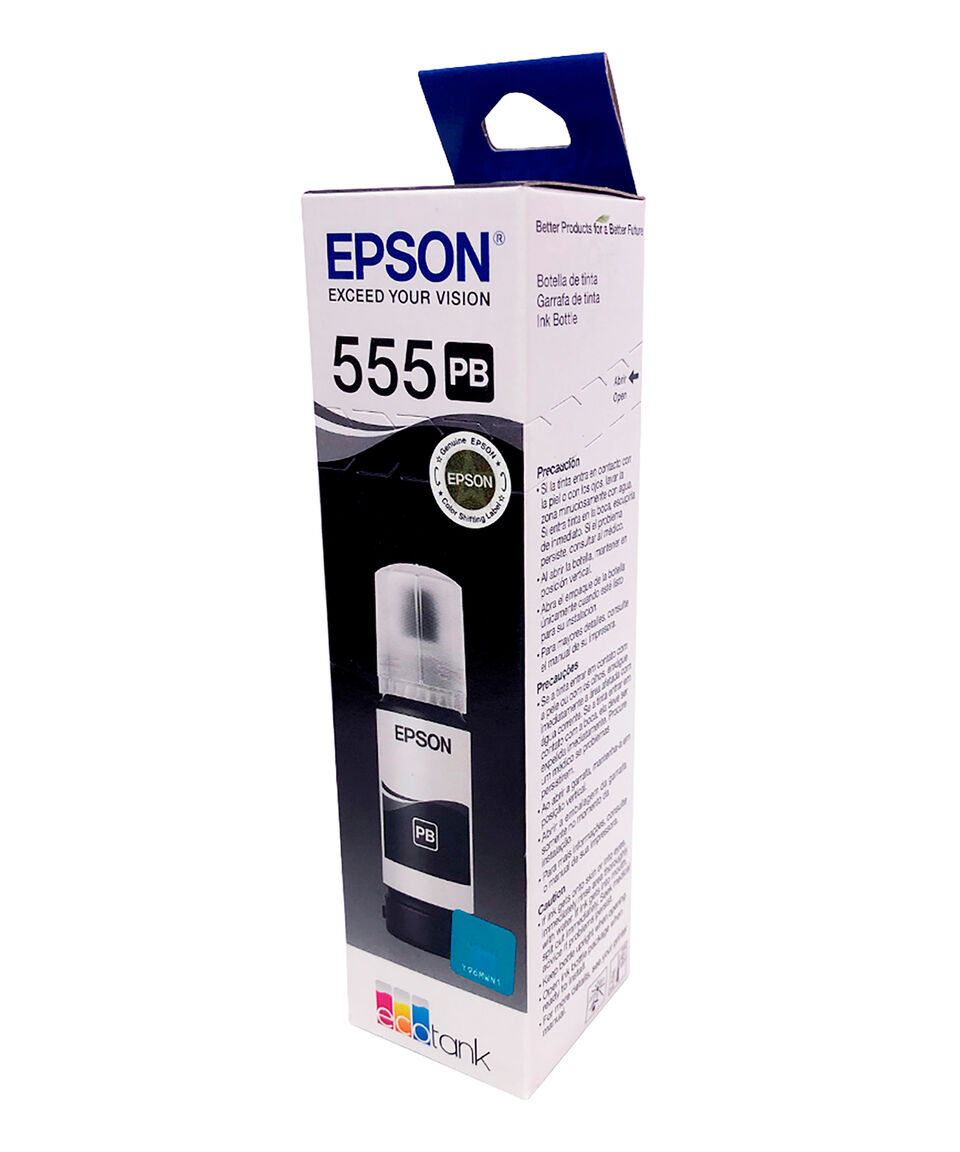 Epson Botella De Tinta Negra Fotográfica T555