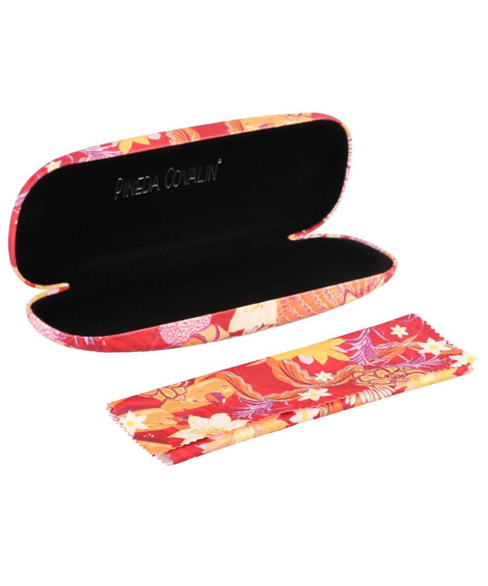 Pineda Covalin Estuche Para Lentes Cactáceas Jardín Botánico Rojo Mujer
