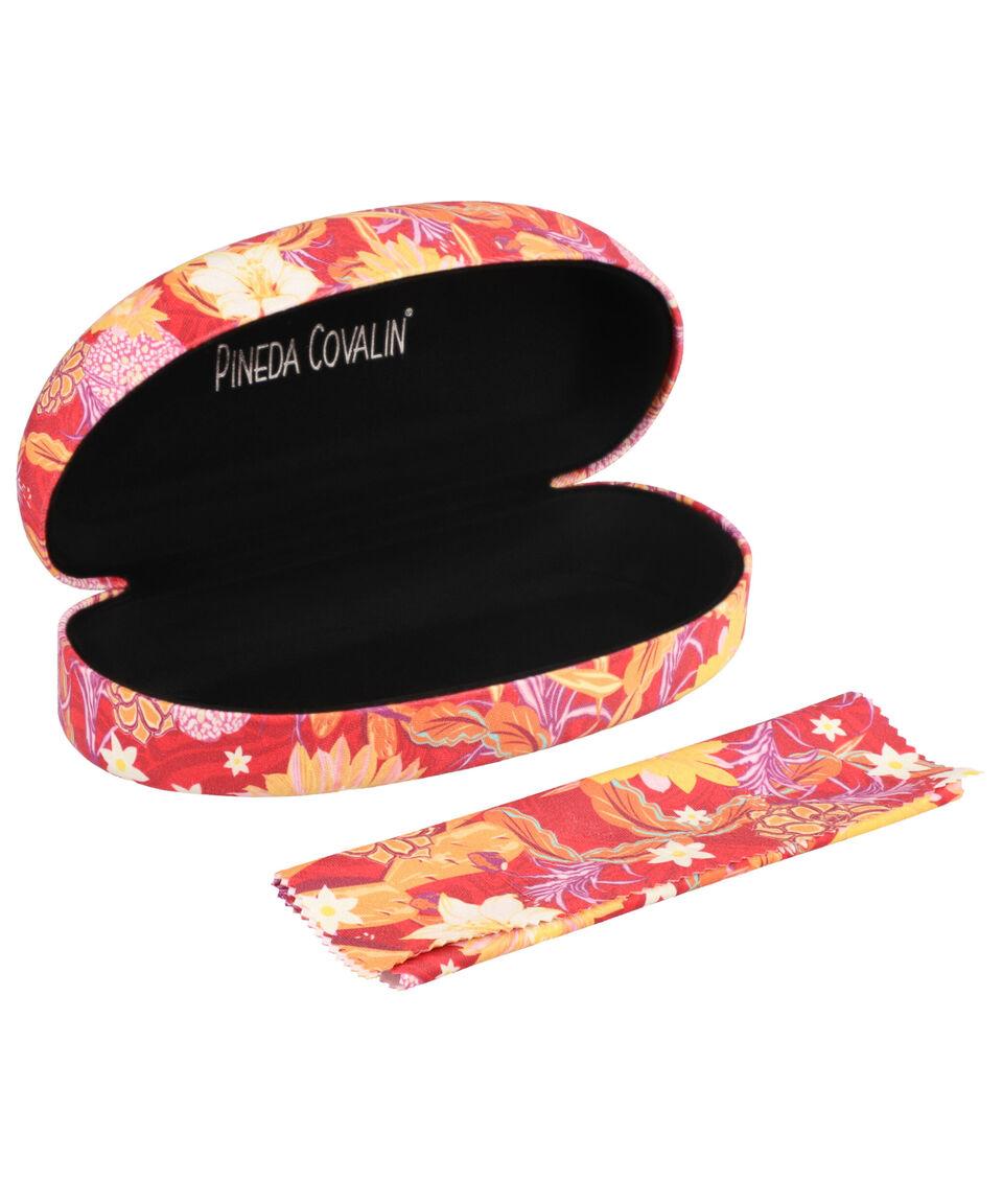 Pineda Covalin Estuche Para Lentes De Sol Cactáceas Jardín Botánico Rojo Mujer