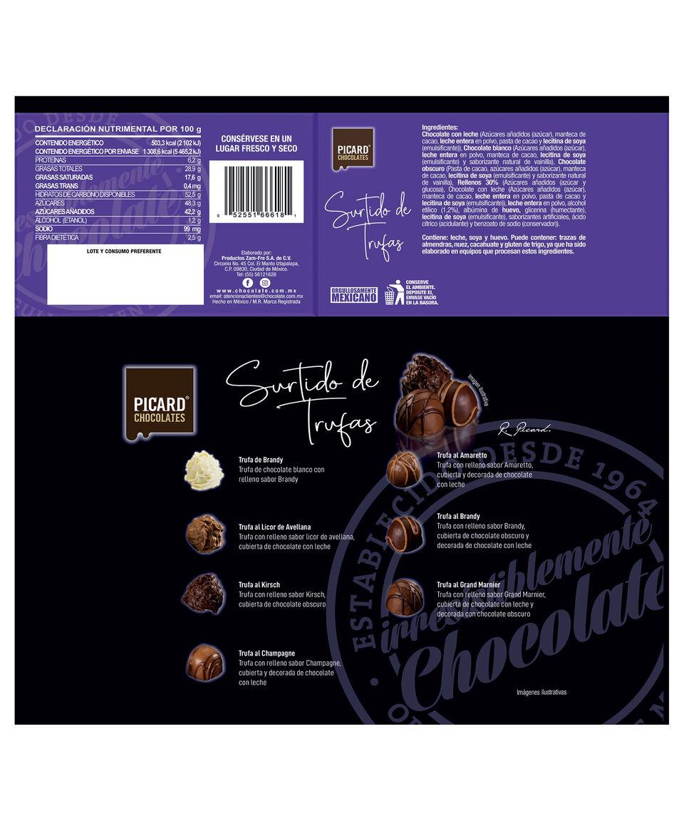 Picard Estuche Rígido Chocolate Surtido Trufas 260 G