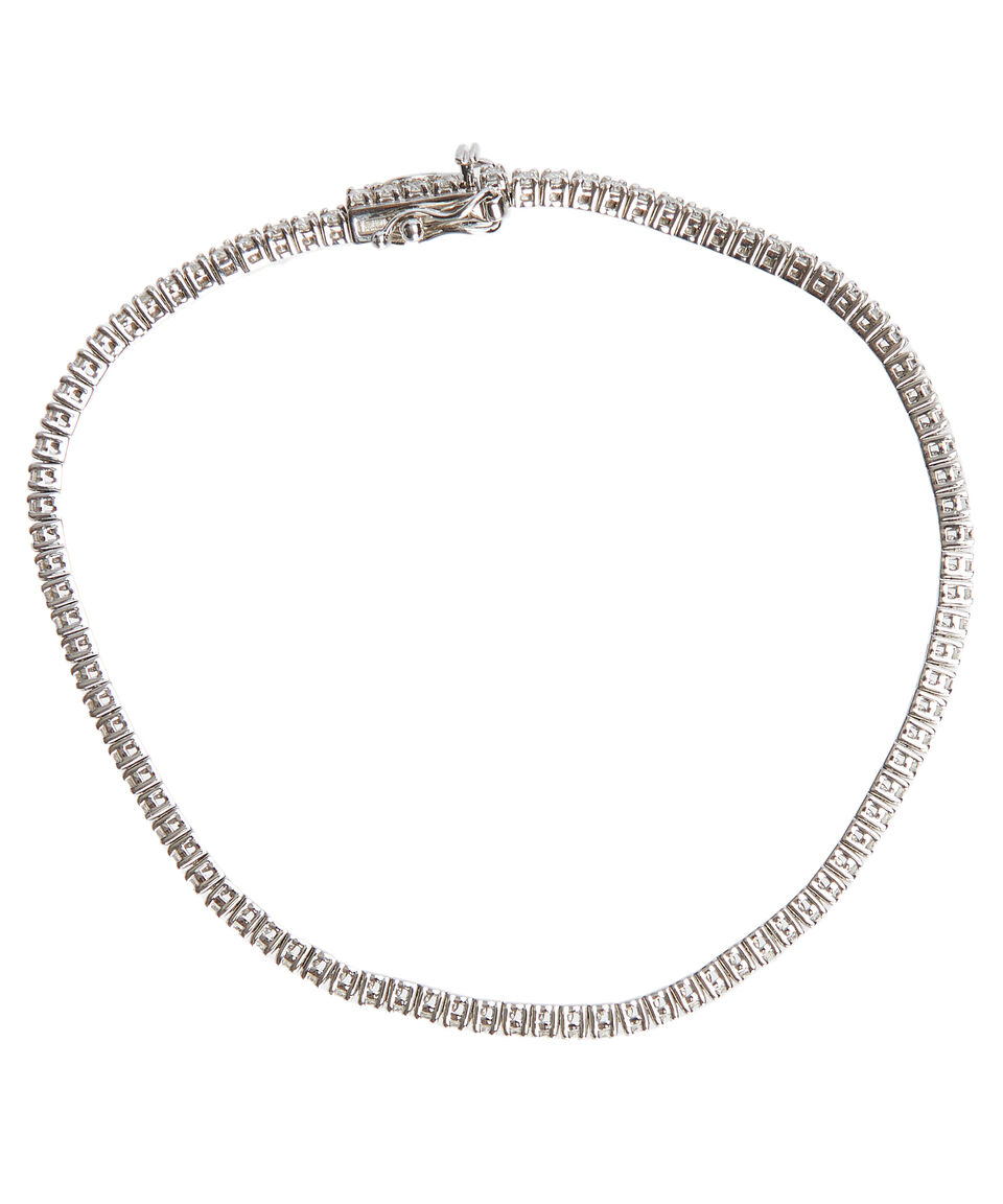 Eternity Brazalete En Oro Blanco De 14 Kts Mujer