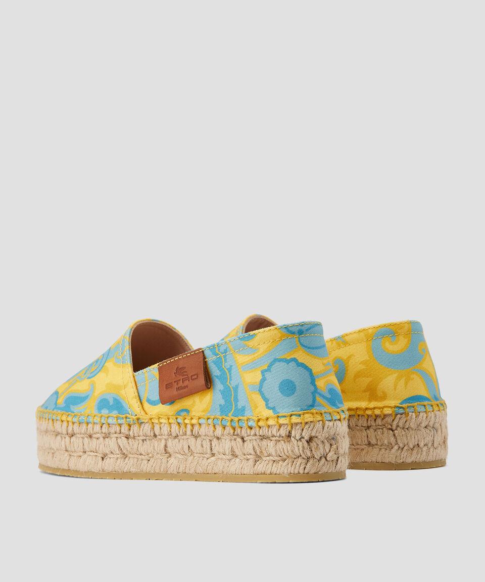 Etro Alpargatas Canvas Planas Con Plataforma Mujer