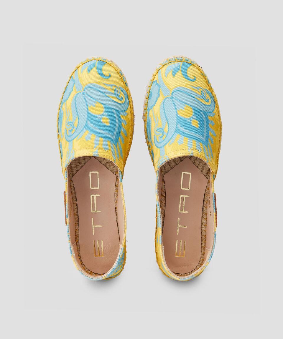 Etro Alpargatas Canvas Planas Con Plataforma Mujer
