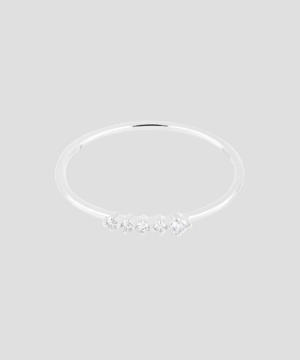 Eugenia Anillo en Oro blanco de 18 Kts Mujer