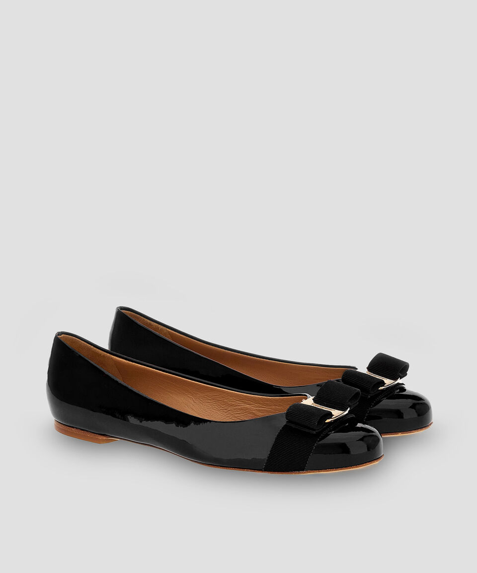 Ferragamo Ballerina Varina Con Moño Mujer
