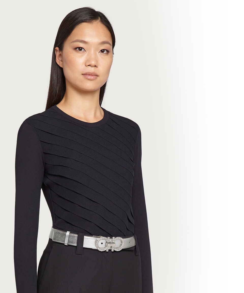 Ferragamo Cinturón Ajustable Gancini Mujer