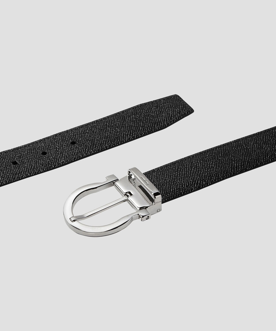 Ferragamo Cinturón Hebilla De Gancini Hombre