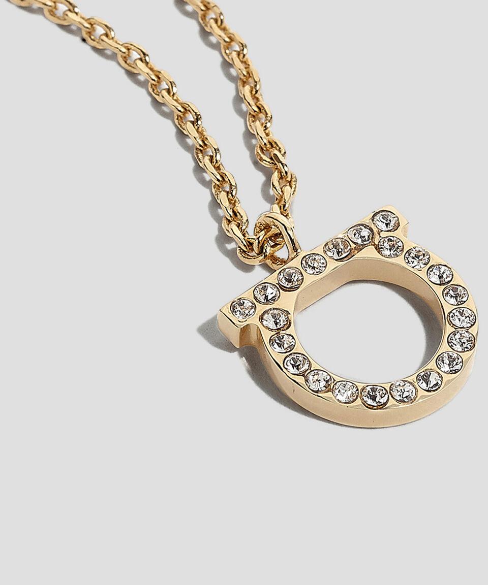 Ferragamo Collar De Gancini Con Cristales Mujer