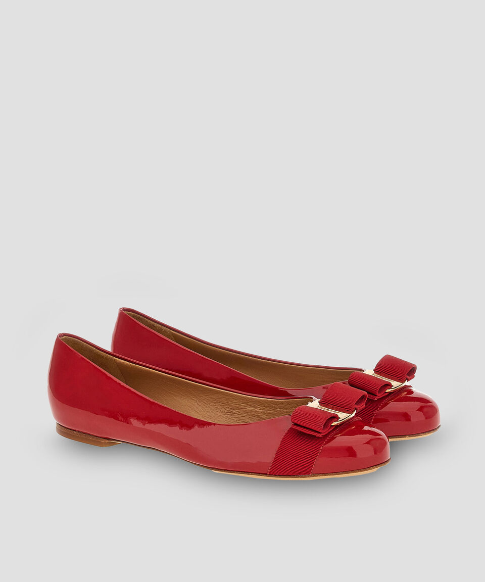 Ferragamo Flats Con Moño Mujer