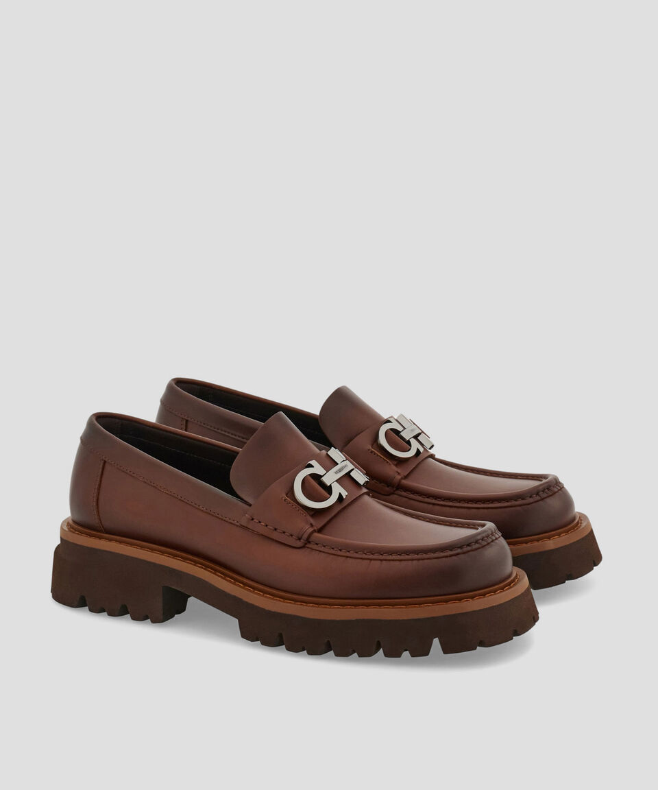 Ferragamo Mocasines Adorno Gancini Hombre