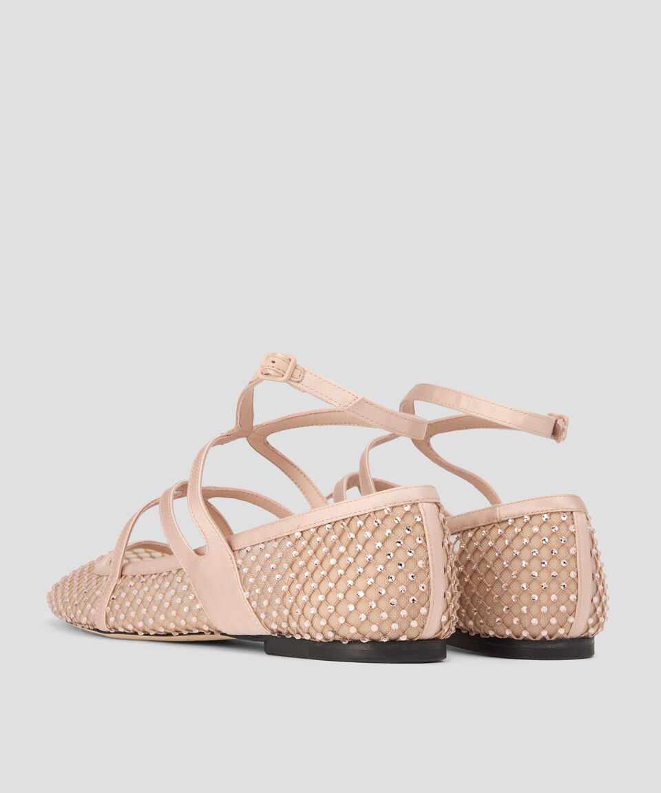 Jimmy Choo Flats Astoria Con Tacón Cuadrado Y Pedrería Mujer