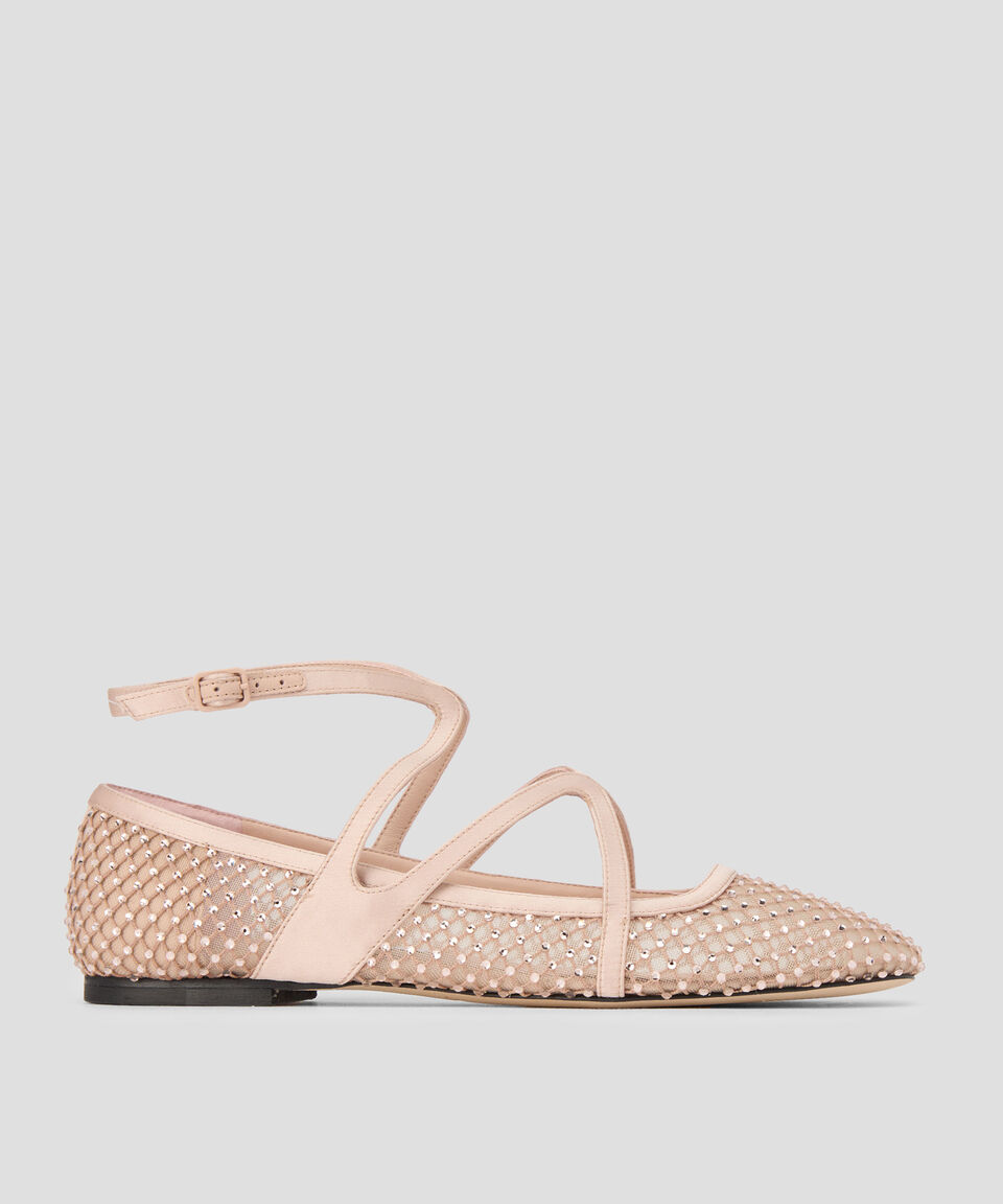 Jimmy Choo Flats Astoria con tacón cuadrado y pedrería Mujer