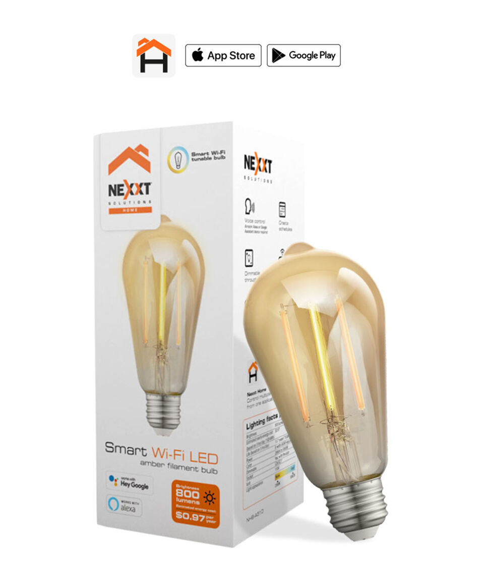 Nexxt Foco LED Inteligente De Filamento Color ámbar