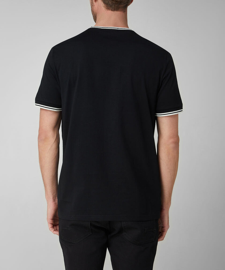 Fred Perry Playera De Manga Corta Lisa Hombre