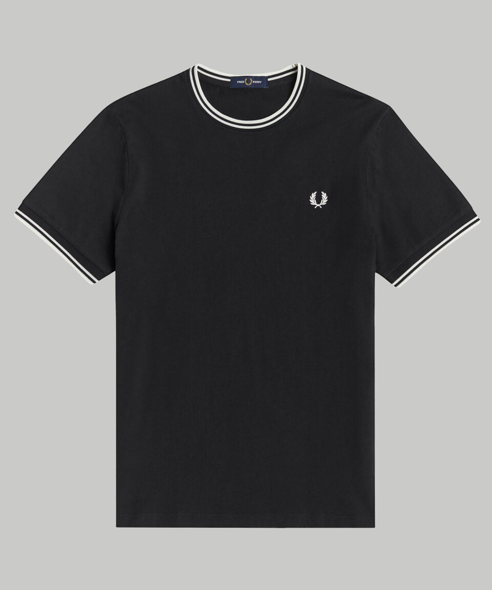 Fred Perry Playera De Manga Corta Lisa Hombre