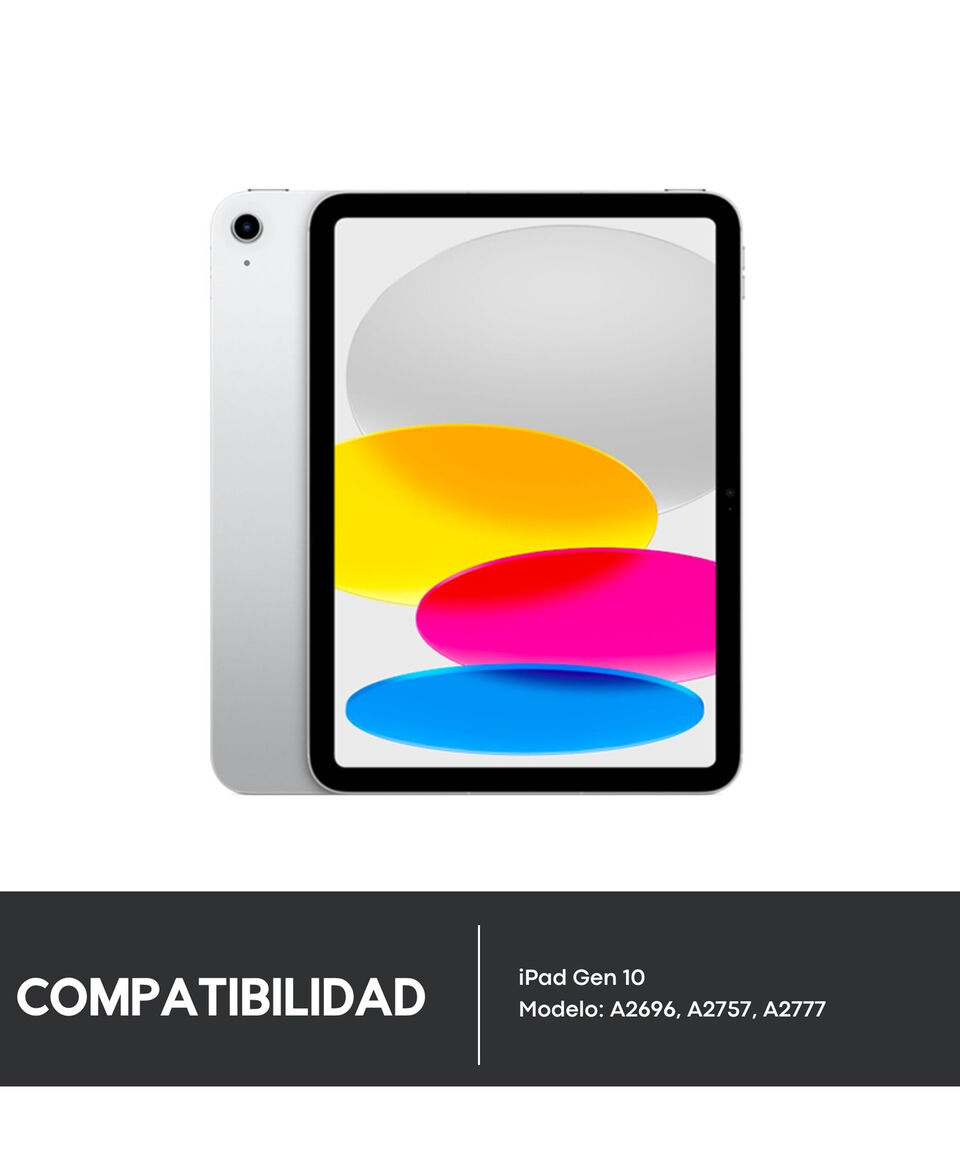 Logitech Funda Combo Touch Con Teclado Trackpad Para IPad Gen 10 - Gris Oxford