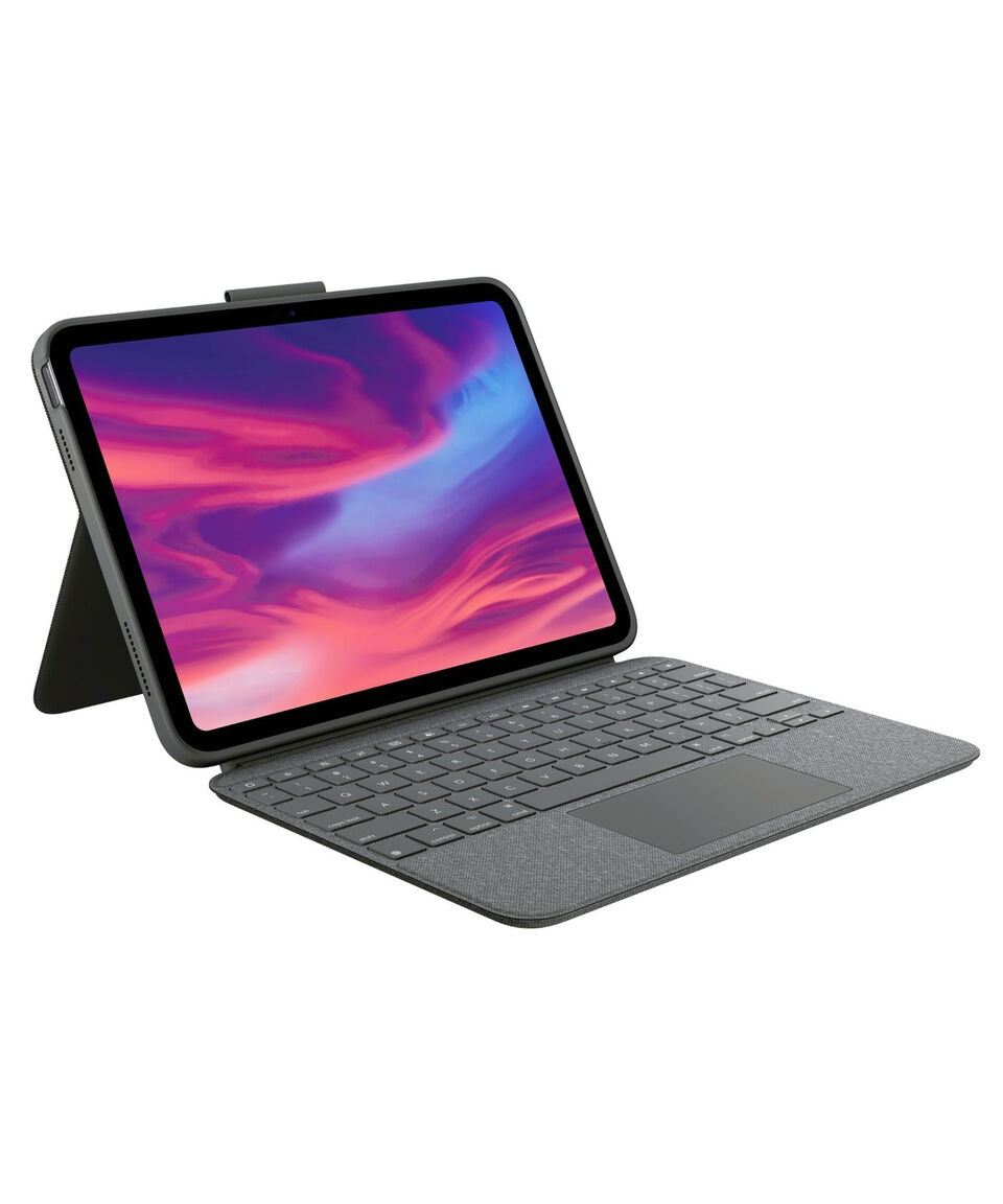 Logitech Funda Combo Touch con Teclado Trackpad para iPad Gen 10 - Gris Oxford
