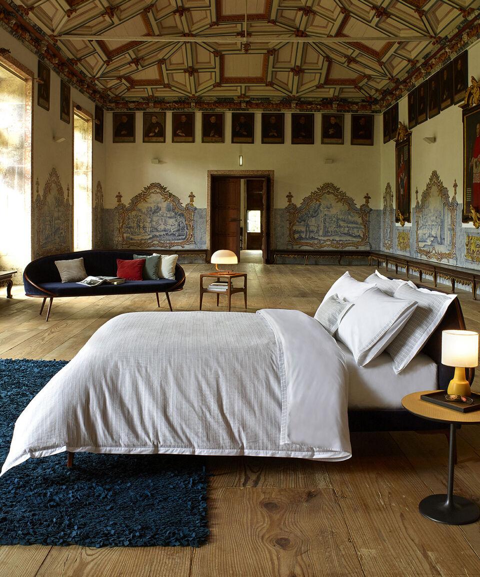 Amalia Funda Decorativa Para Duvet Queen Size Algodón Gris