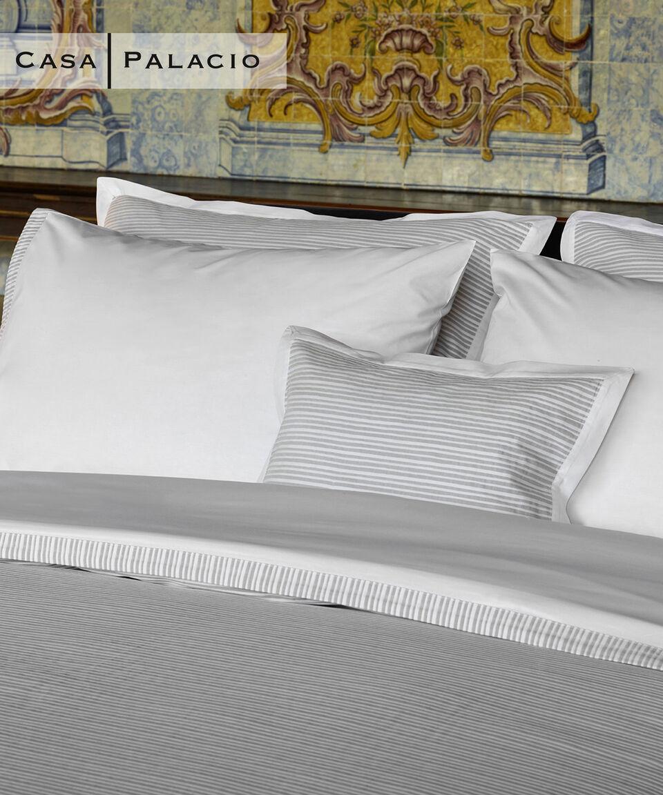 Amalia Funda Decorativa para Duvet Queen Size Algodón Gris