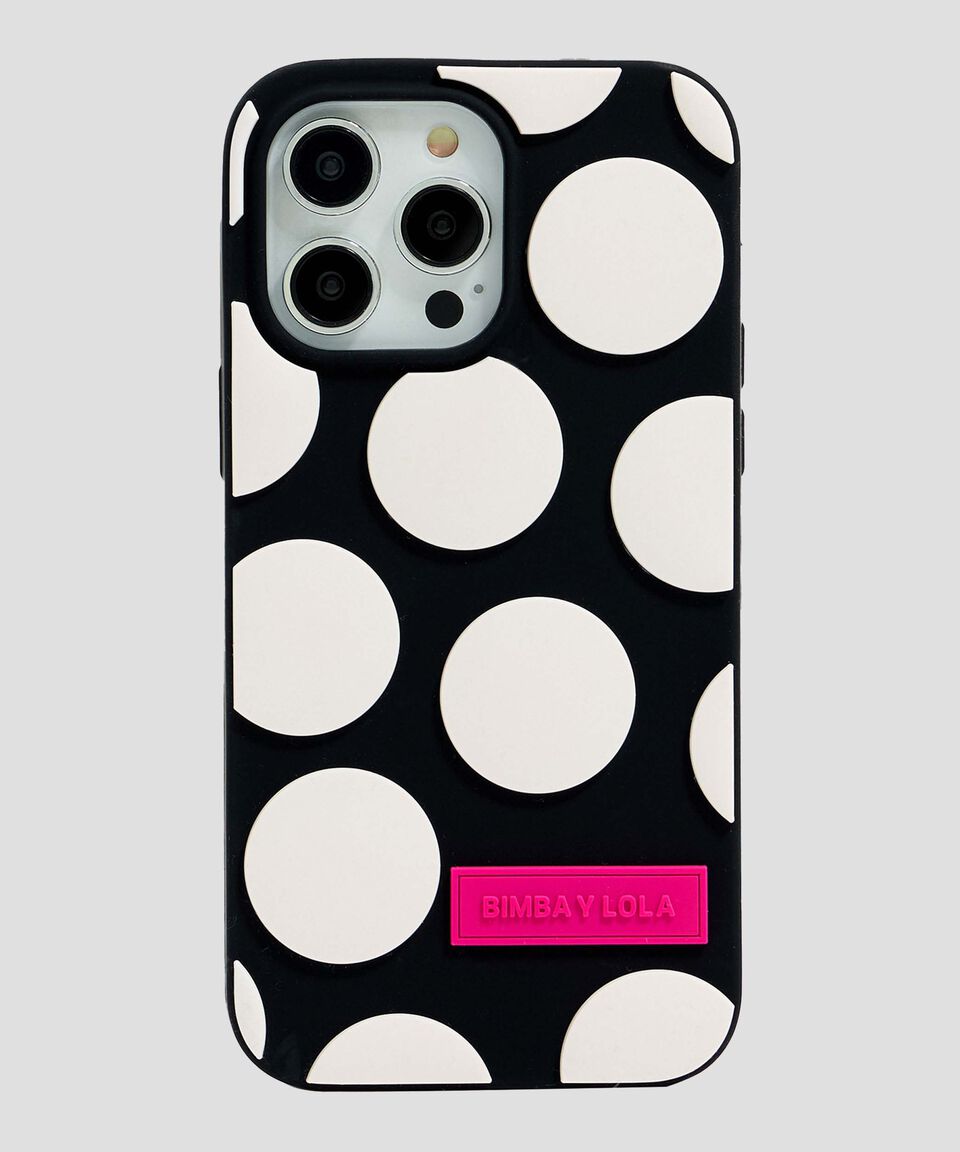 Bimba Y Lola Funda IPhone 13 Pro Max Negra Polkadots