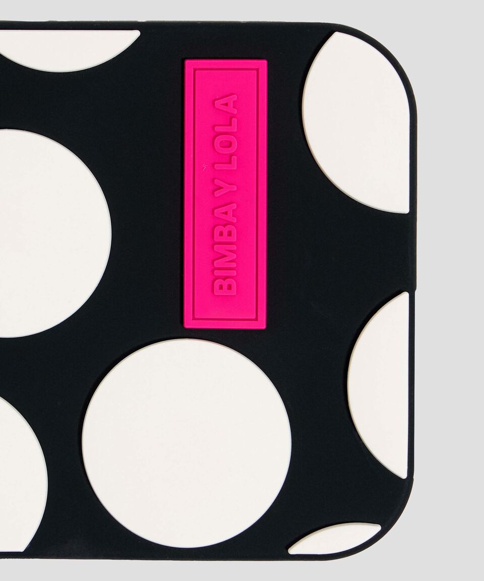 Bimba Y Lola Funda IPhone 13 Pro Max Negra Polkadots