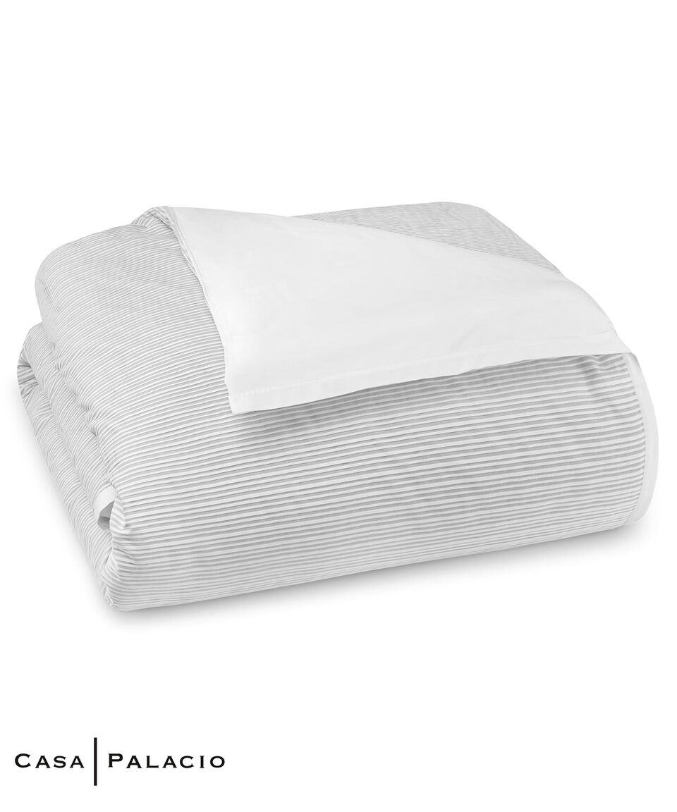 Amalia Funda para Duvet King Size en algodón Luna gris claro