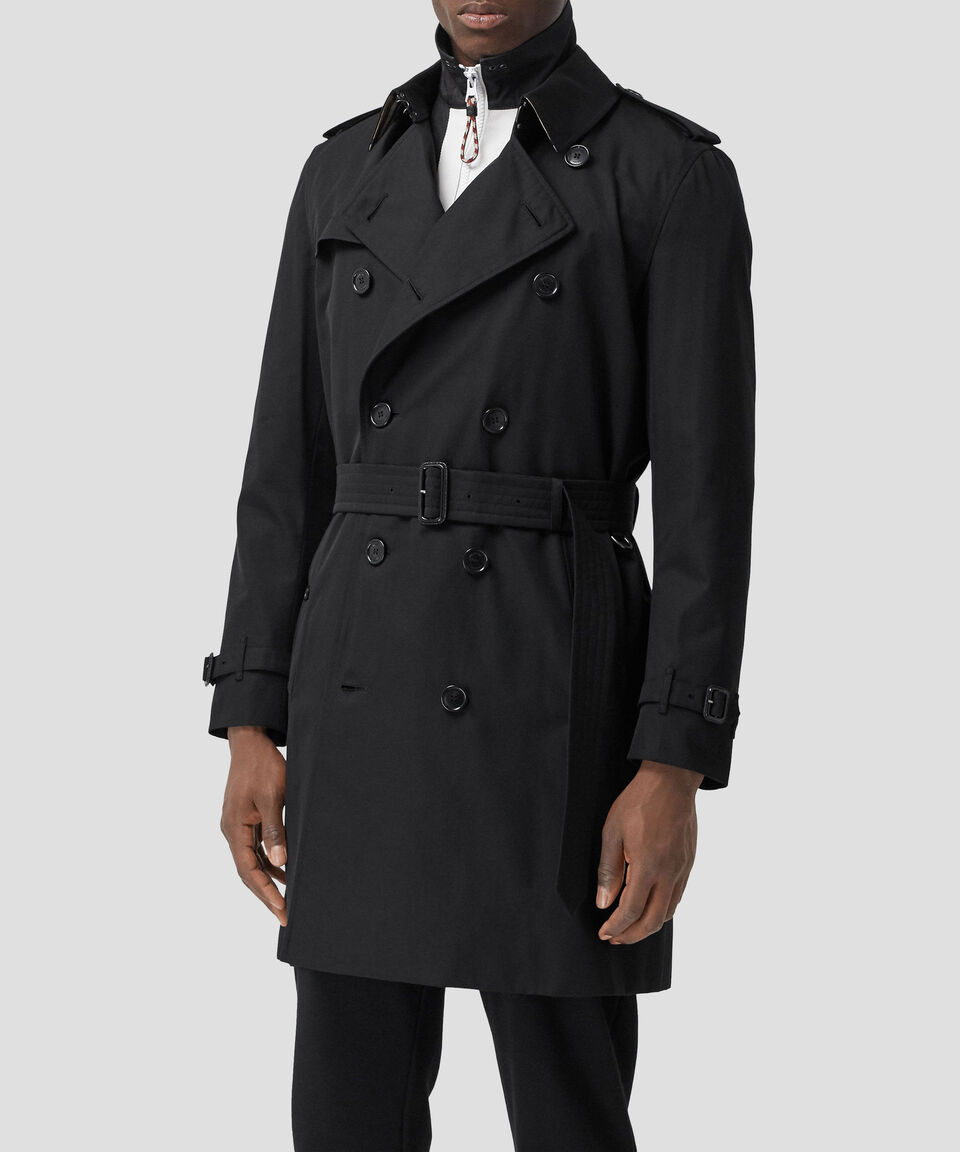 Burberry Gabardina de Tafetán con botonadura cruzada Hombre