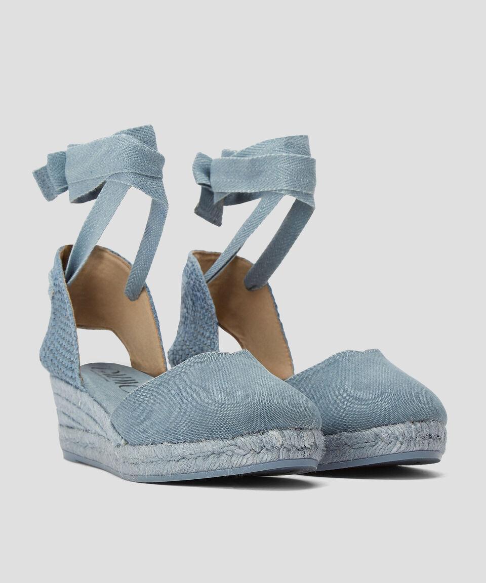 Gaimo Alpargatas Lina Con Tacón Bajo De Cuña Mujer